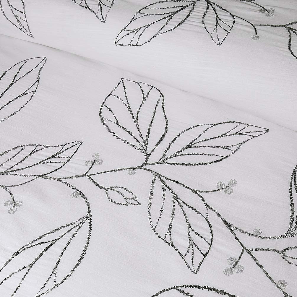 Σετ Παπλωματοθήκης & 2 Μαξιλαροθήκες από 100% Βαμβάκι με Κέντημα