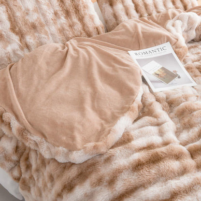 Σετ Γούνινη Παπλωματοθήκη & 2 Μαξιλαροθήκες