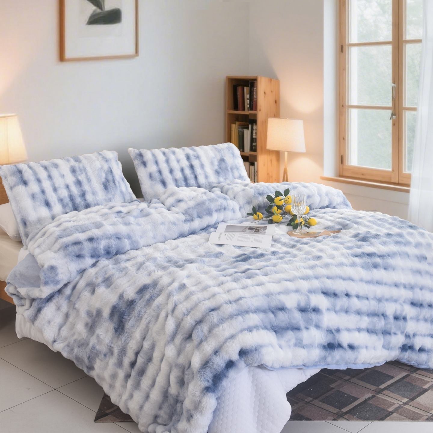 Σετ Γούνινη Παπλωματοθήκη & 2 Μαξιλαροθήκες