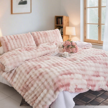 Σετ Γούνινη Παπλωματοθήκη & 2 Μαξιλαροθήκες