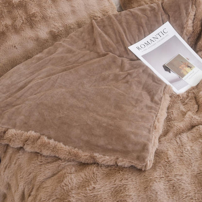 Σετ Γούνινη Παπλωματοθήκη & 2 Μαξιλαροθήκες