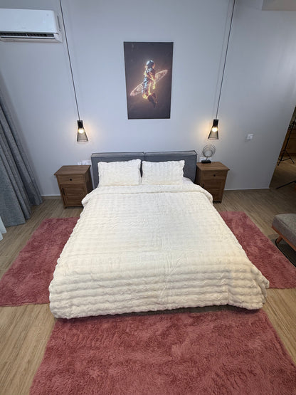 Σετ κρεβατοκάμαρας 3τμχ Shaggy (2* 70x140, 1* 70x1.80)