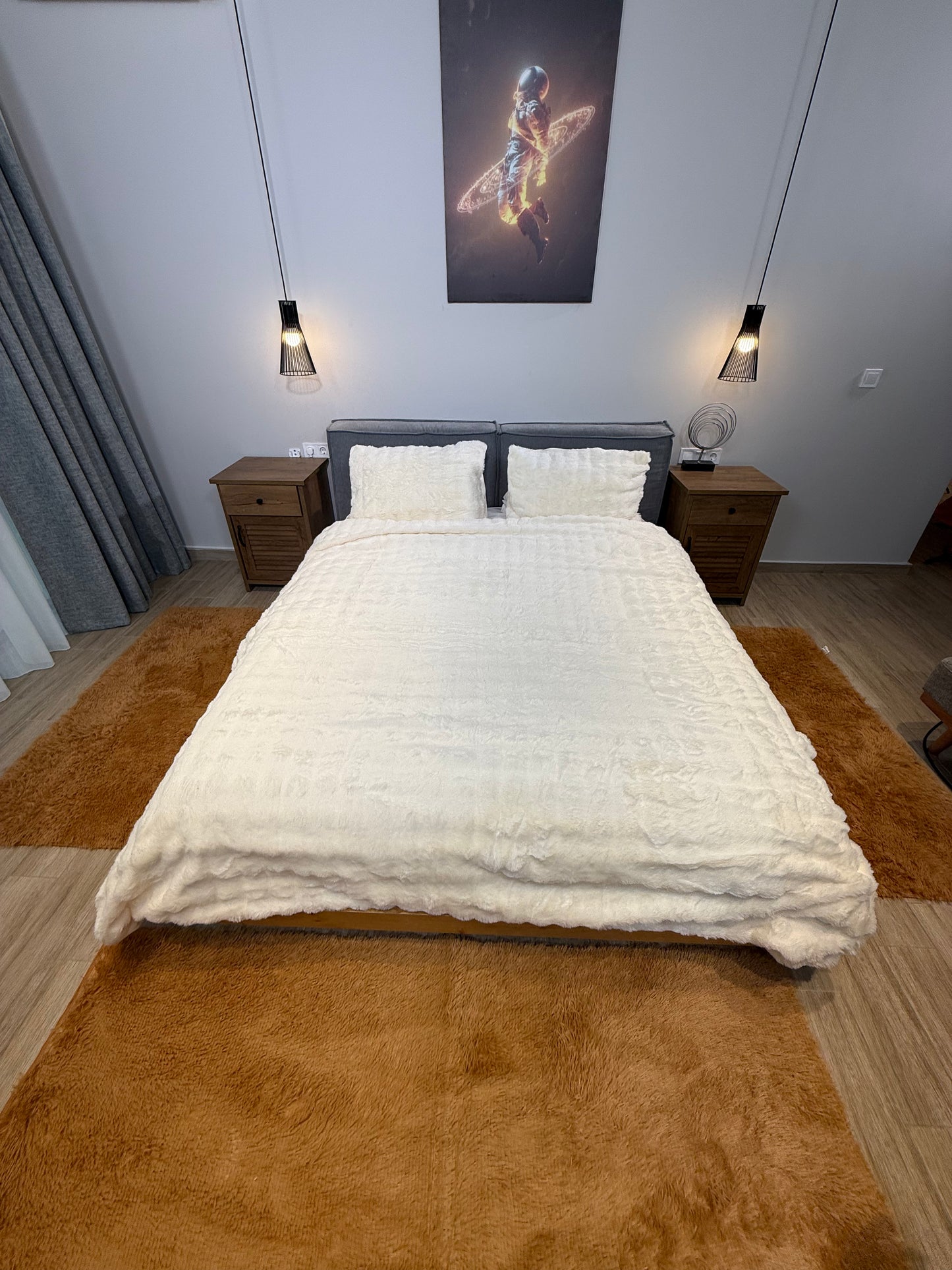 Σετ κρεβατοκάμαρας 3τμχ Shaggy (2* 70x140, 1* 70x1.80)